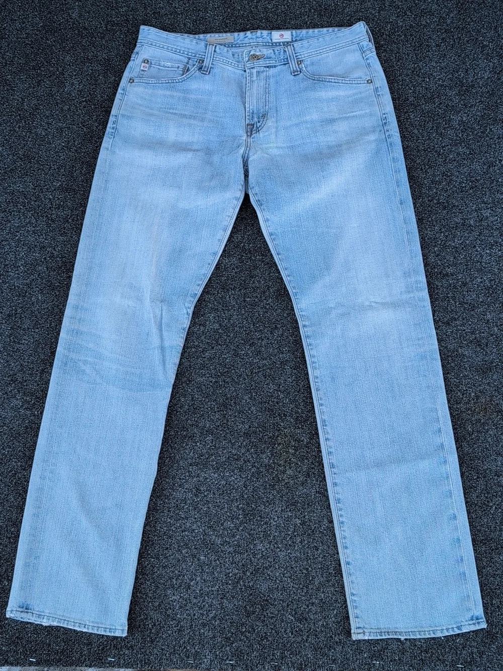 AG Adriano Goldschmied Pants Mens 33x33 Blue The Graduate Tailored Leg Denim USA